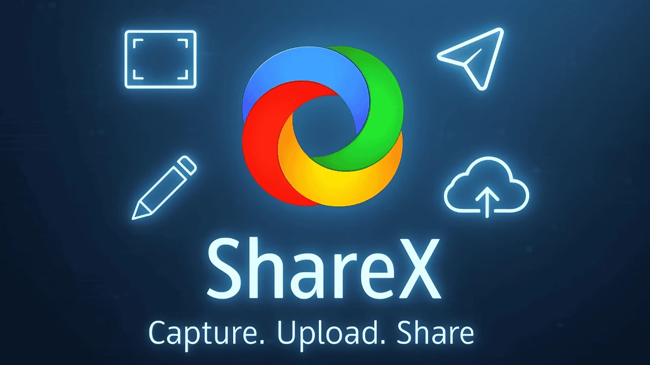ShareX application in use